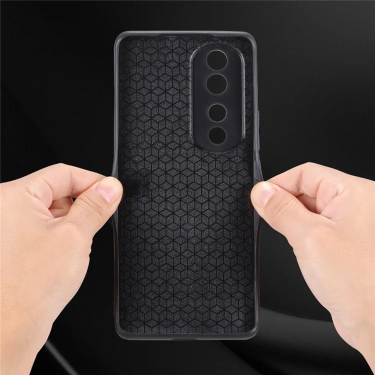 AZNS For Honor 70 Pro 5G Impresso Padrões Padrões PU PU Revestido de Couro TPU Capa Anti-deslizamento Caixa de Telefone Celular - Castanho