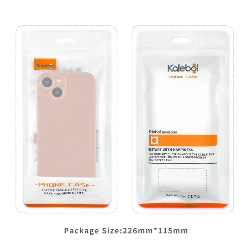 KALEBOL KLB-TPU003 For iPhone 15 Case Anti-Scratch Solid Color TPU Phone Cover - Pink