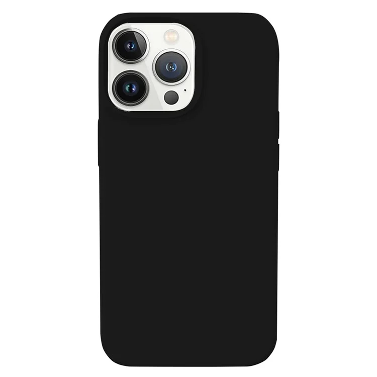 Kalelbol KLB-YTGJ001 Para Iphone 14 Pro Case Solid Color Liquid Silicone+PC Teléfono - Negro