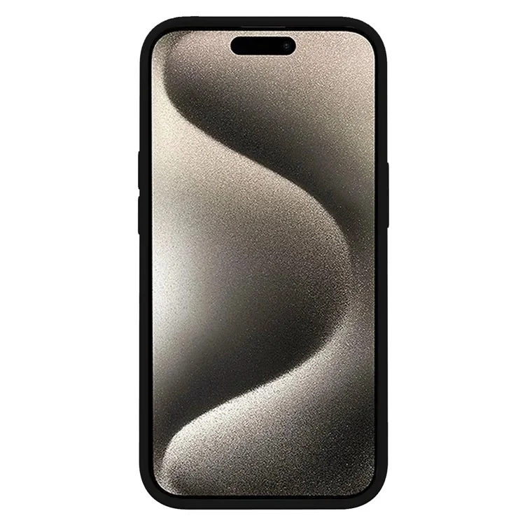 Kalelbol KLB-YTGJ001 Para Iphone 14 Pro Case Solid Color Liquid Silicone+PC Teléfono - Negro
