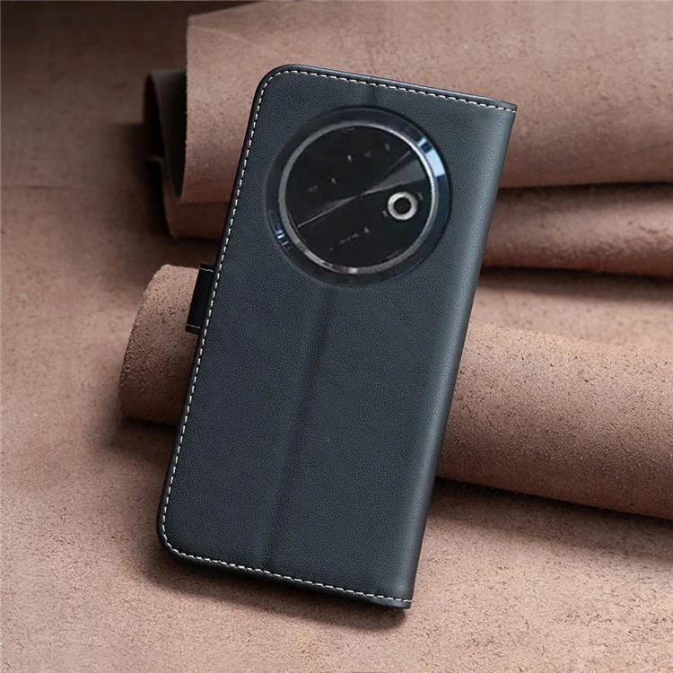 Binfen Color Bf17 Para Tecno Spark 30c Case Carteira Folio Flip Couro Tampa - Preto
