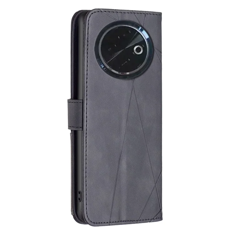 Binfen Color BF05 Per Tecno Spark 30c Case Leather Portafoglio Telefonico - Nero