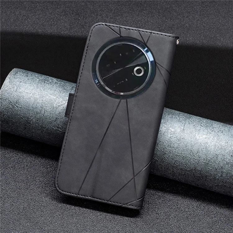 Binfen Color BF05 Per Tecno Spark 30c Case Leather Portafoglio Telefonico - Nero