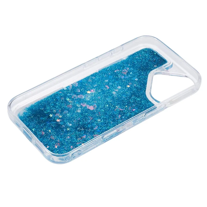 For iPhone 16 Plus Case Floating Quicksand Pattern Soft TPU Back Cover - Universe