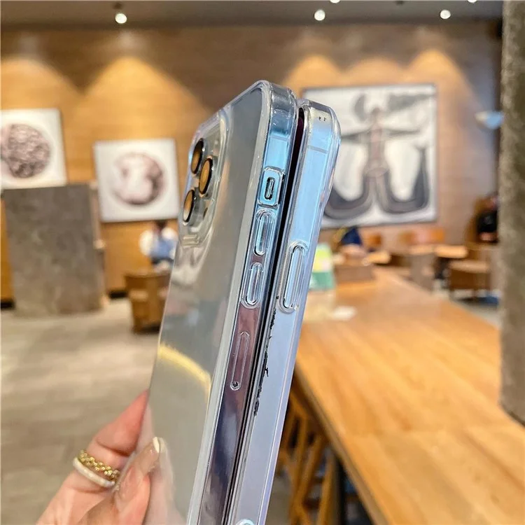 Para Iphone 15 Pro Clear Case Láser Patrón Cardíaco IMD TPU+PC Protective Telephip Cover