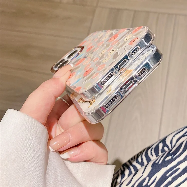 Para Iphone 15 Pro Case Doblayer IMD Patrón TPU+PC Cubierta de Teléfono Protectora a Prueba de Choques - S5