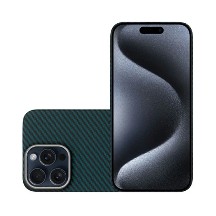Kzdoo Для Iphone 16 Pro Case Aramid Fiber Antipplop Phone Cople - Зеленый