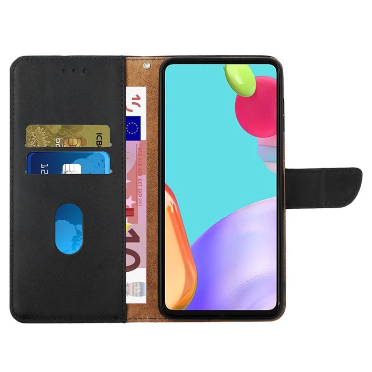 HT02 Para Xiaomi 14T Pro Case Genuine Cow Leather Phone Cover Nappa Texture - Preto