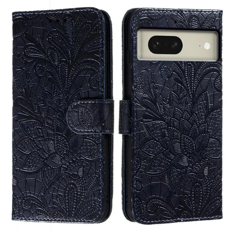 Для Google Pixel 8 Case Lace Flowers - Черный