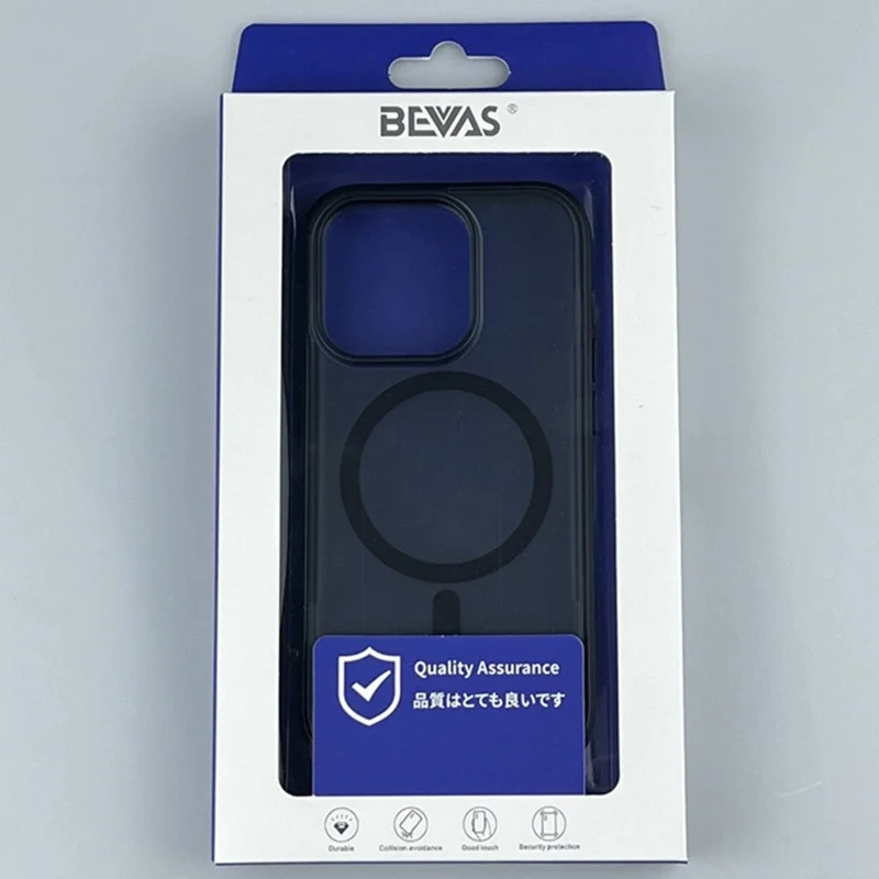 Bevas Para Iphone 15 Pro Case Compatível Com Magsafe Protection Militar - Preto