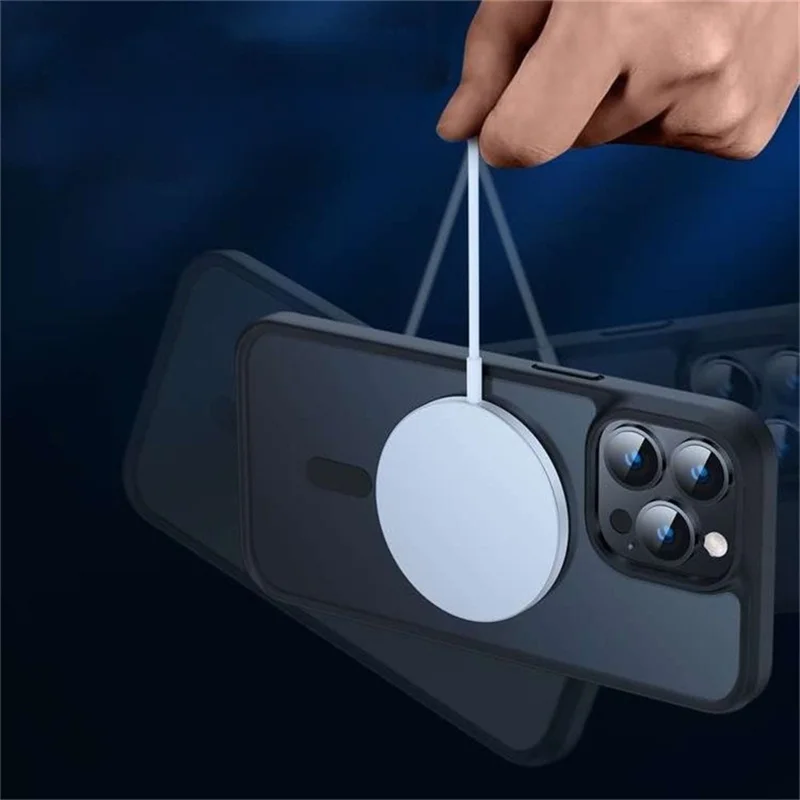 Bevas For Iphone 15 Pro Max Case, Совместимый с Magsafe Военного Плата за Защиту Pc+tpu. - Черный