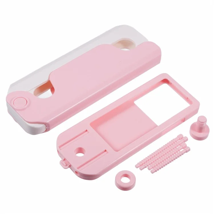 Universal Phone Case Giant Carrot Knife ABS Phone Cover Stress Relieving Toy - Pink+White
