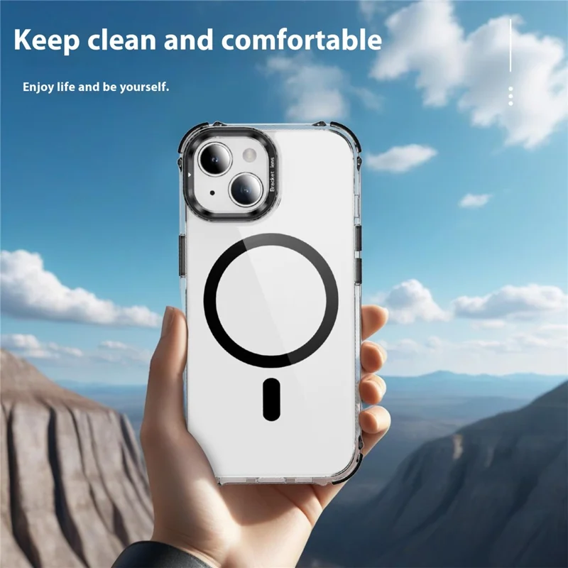 Per Iphone 14 Case Con Copertina Telefonica a Prova di Drop-drop Con Cavendario Compatibile Con Magsafe - Nero