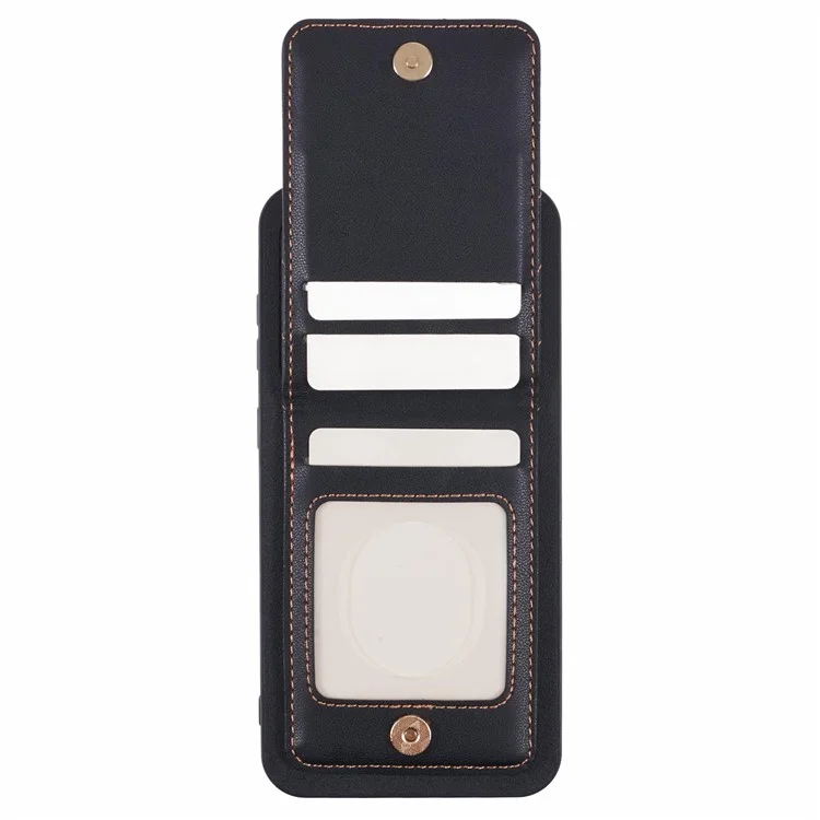 Für Samsung Galaxy S24 Phone Case Rhombus Adhäsive Kartenbeutel Mit Kickstand -rfid -blockierung - Schwarz