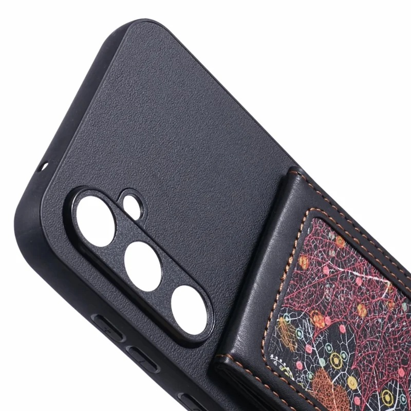 Pour Samsung Galaxy S24 + Case de Téléphone Avec Sac de Carte Galaxy Kickstand RFID Blocking