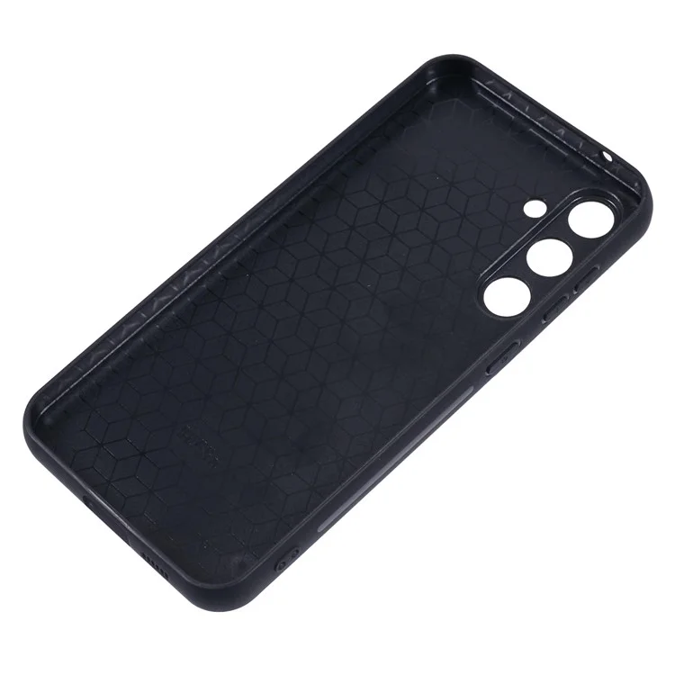 Für Samsung Galaxy S23 fe Phone Case Adhäsive Kartenbeutelfarbe Mit Kickstand-braun