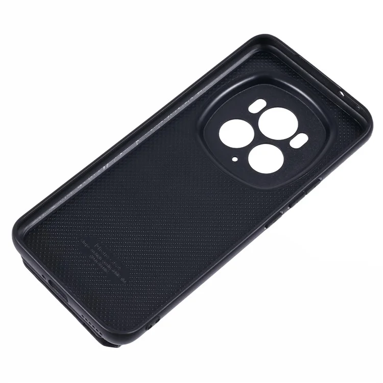 For Honor Magic6 Pro 5G Phone Case Adhesive Card Bag Color Matching with Kickstand - Blue