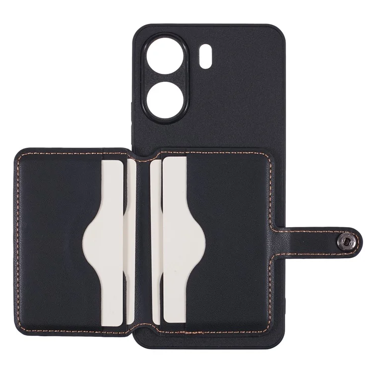 Для Xiaomi Redmi 13c 4g / 5G Chace Case Case Card Card Matching с Кипкой - Красный