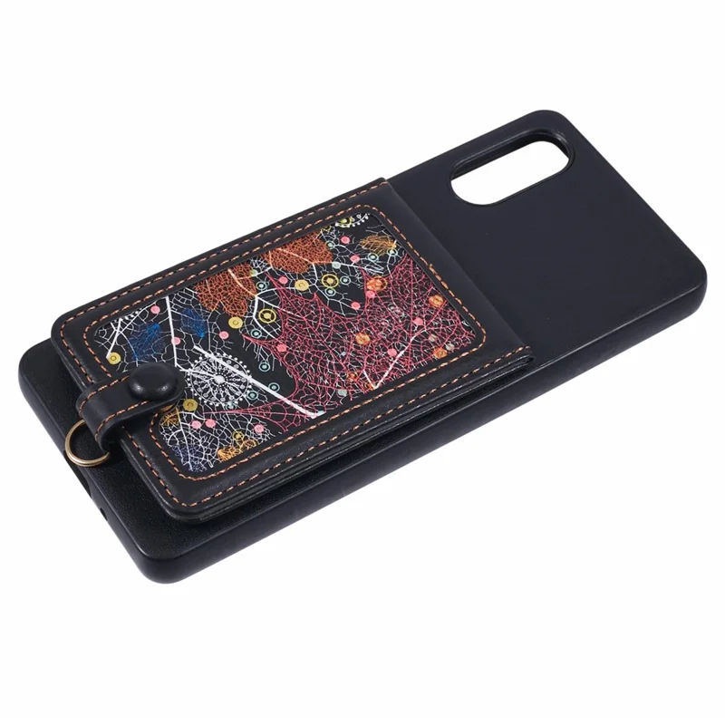 Para Sony Xperia 10 VI Case de Teléfono Con Bolsa de Tarjeta Galaxy Bloqueo Rfid Bloqueo