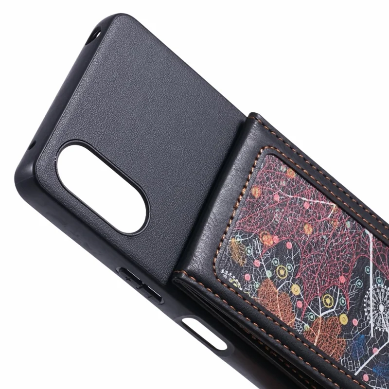 Para Sony Xperia 10 VI Case de Teléfono Con Bolsa de Tarjeta Galaxy Bloqueo Rfid Bloqueo