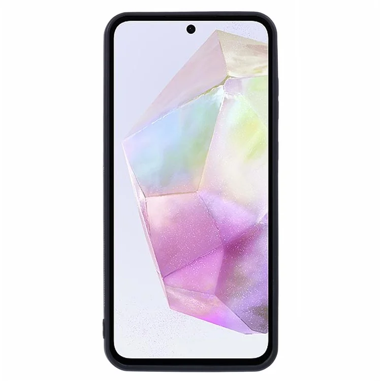 Для Samsung Galaxy A35 5G Chace Case Case Care Card Color Matching с Подставкой - Серый
