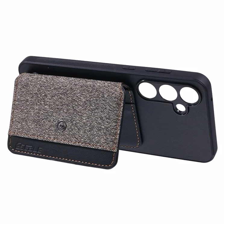 Для Samsung Galaxy A35 5G Chace Case Case Care Card Color Matching с Подставкой - Серый