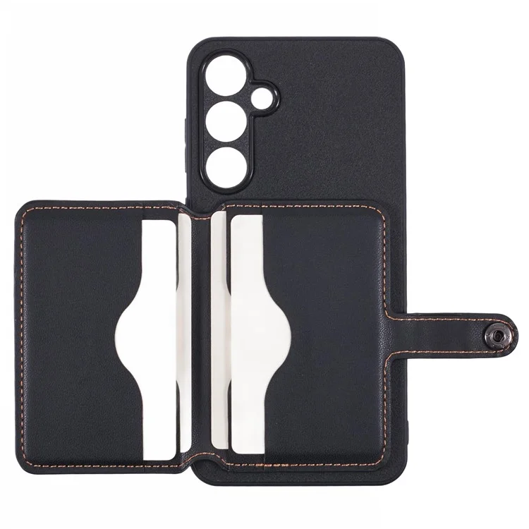 Для Samsung Galaxy A35 5G Chace Case Case Care Card Color Matching с Подставкой - Серый