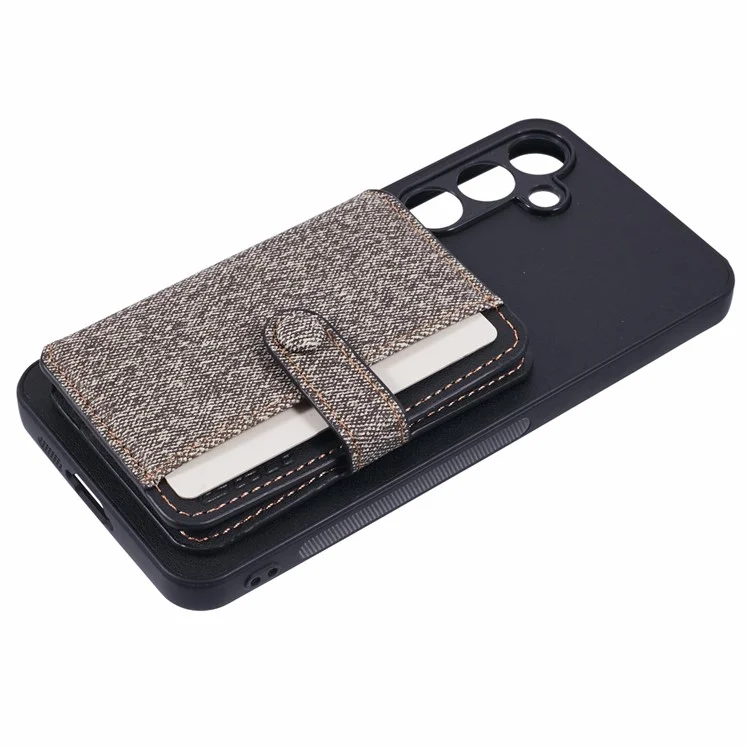 Для Samsung Galaxy A35 5G Chace Case Case Care Card Color Matching с Подставкой - Серый