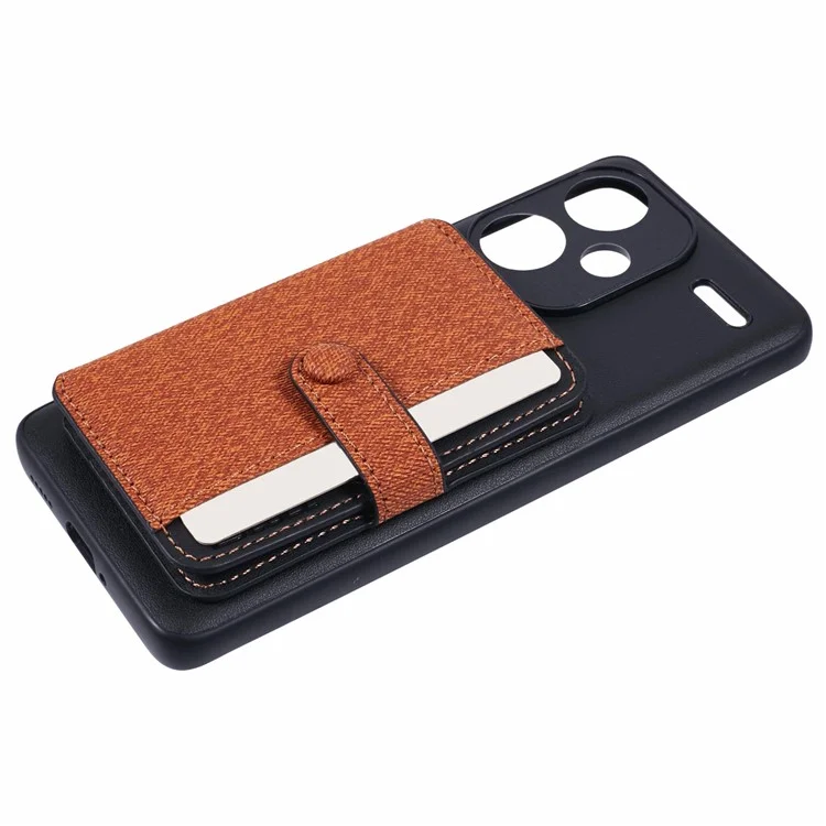 Для Honor 200 Pro 5G Chace Case Case Card Card Matching с Kickstand - Коричневый