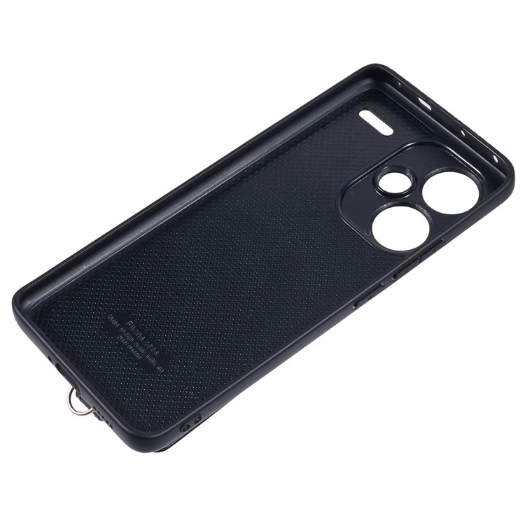 Для Xiaomi Redmi Note 13 Pro+ 5G Chace Cash Case Rombus Card Card Bag с Блокировкой RFID -стрит - Черный
