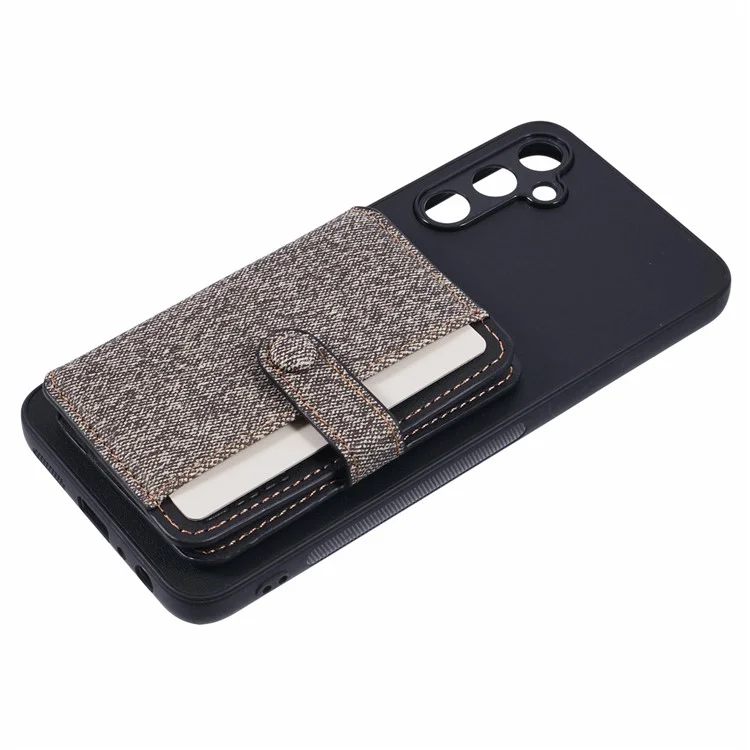 Per Samsung Galaxy A05s 4G Telefono Case Adesive Bag Color Cown With Kickstand - Grigio