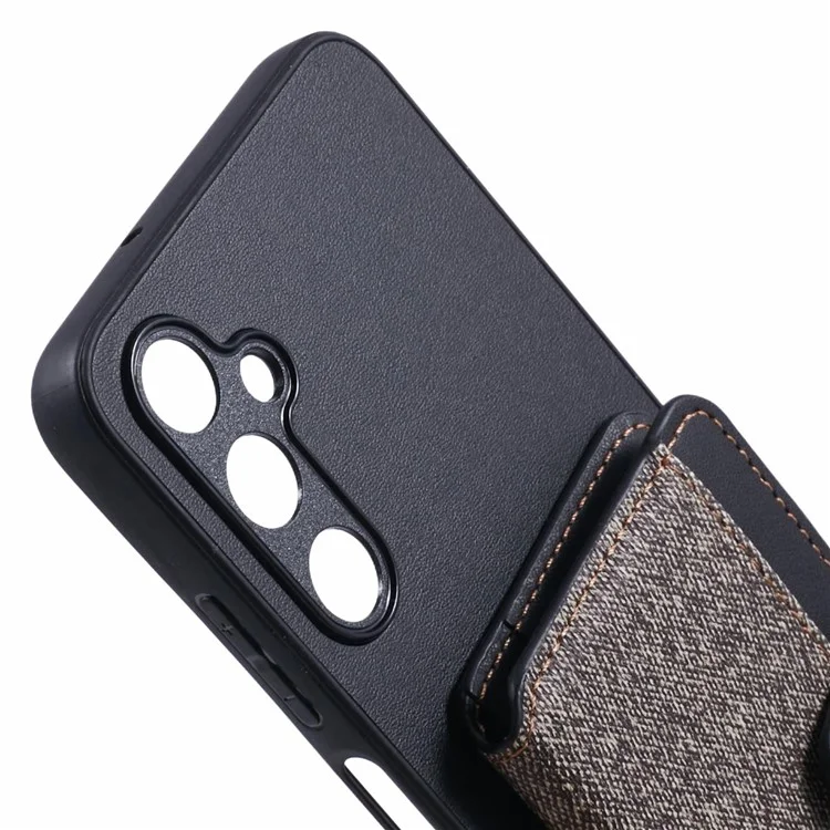 Per Samsung Galaxy A05s 4G Telefono Case Adesive Bag Color Cown With Kickstand - Grigio