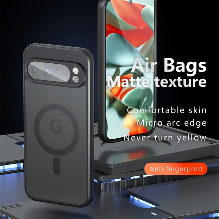 Para Google Pixel 9 Pro XL Case Compatível com MagSafe TPU + PC Capa de Telefone Fosca