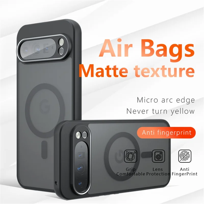 Para Google Pixel 9 Pro XL Case Compatível com MagSafe TPU + PC Capa de Telefone Fosca