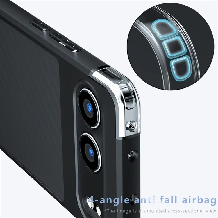 Für OnePlus Nord 4 Case Skin-Touch TPU+PC Matt Handyhülle, Transparent Schwarz