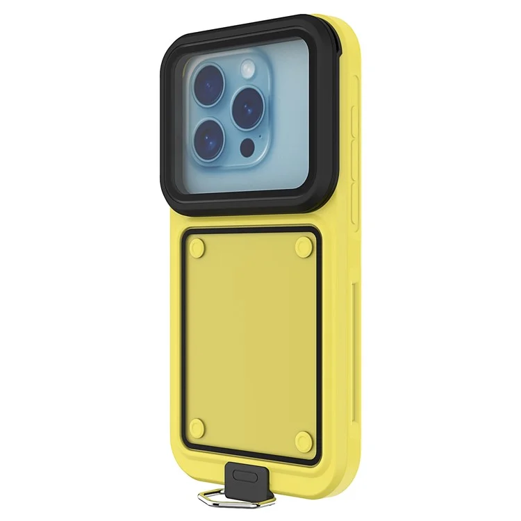IP68 Waterproof Case for 5.8-6.3 Inch Phones Air Bag Shockproof Underwater Phone Cover - Yellow