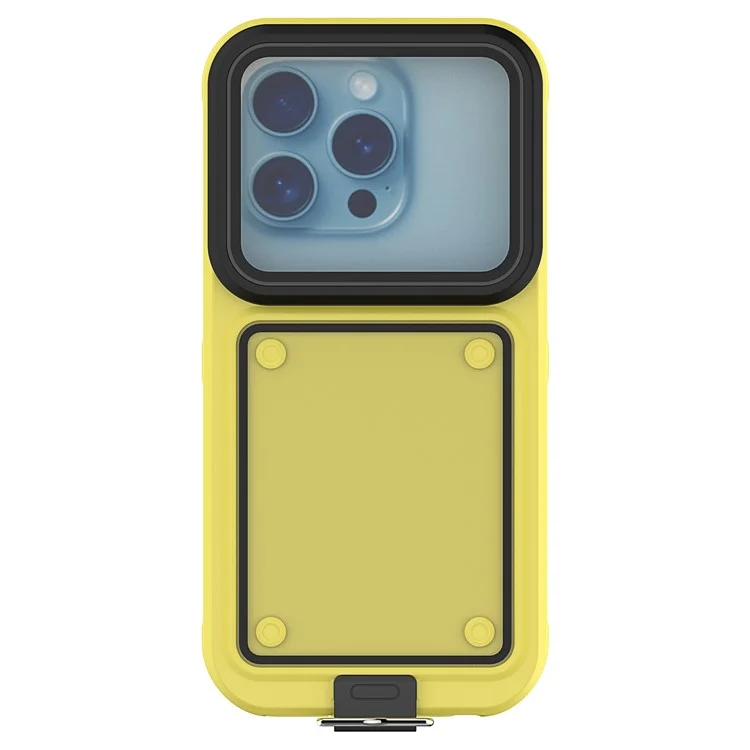 IP68 Waterproof Case for 5.8-6.3 Inch Phones Air Bag Shockproof Underwater Phone Cover - Yellow