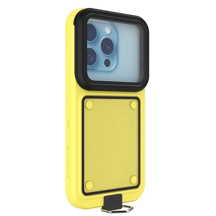 IP68 Waterproof Case for 5.8-6.3 Inch Phones Air Bag Shockproof Underwater Phone Cover - Yellow