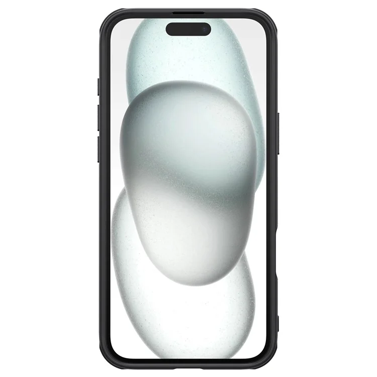 NILLKIN Frosted Shield Pro For iPhone 16 Case Matte PC+TPU Phone Cover - Black