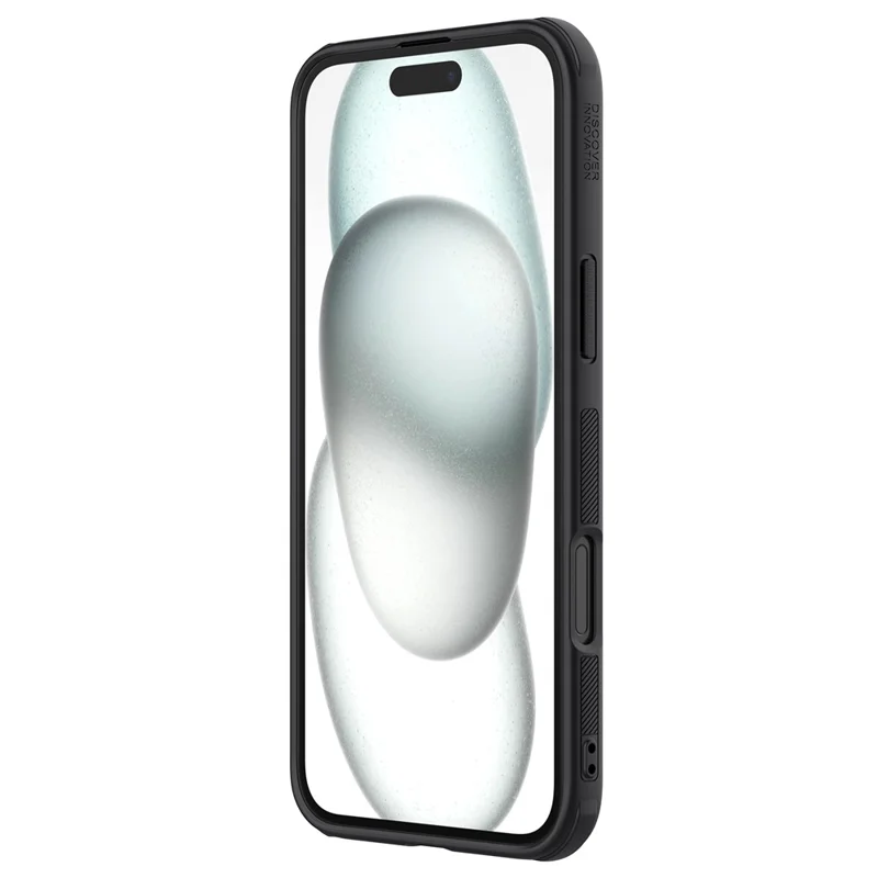 NILLKIN Frosted Shield Pro For iPhone 16 Case Matte PC+TPU Phone Cover - Black