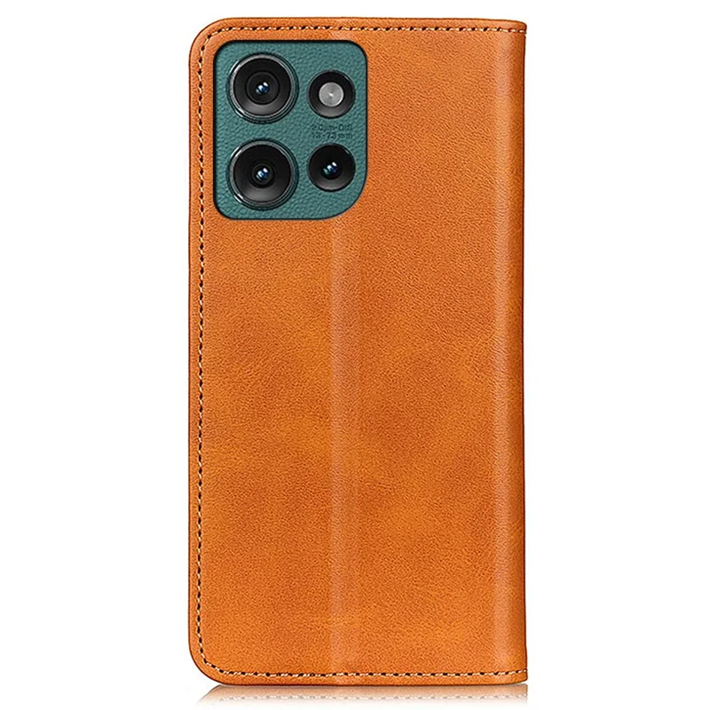 For Motorola Edge 60 Neo 5G / Edge 60 Neo 5G / Edge 50 Neo 5G / Moto S50 5G / ThinkPhone 25 5G Case Split Leather Flip Wallet Phone Cover - Brown