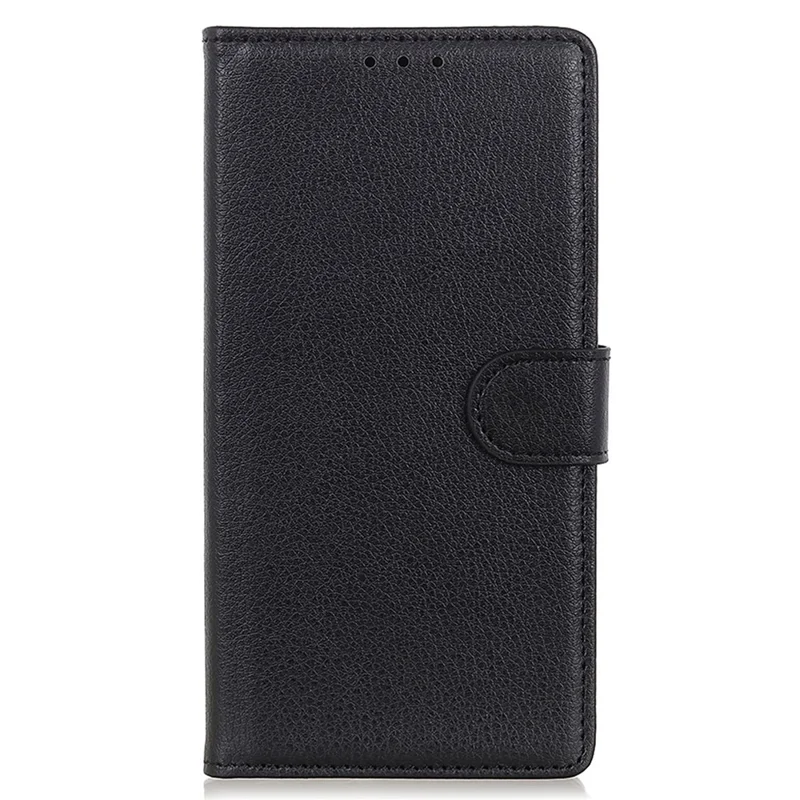 For Motorola Edge 60 Neo 5G / Edge 60 Neo 5G / Edge 50 Neo 5G / Moto S50 5G / ThinkPhone 25 5G Wallet Case PU Leather Phone Cover Litchi Texture - Black
