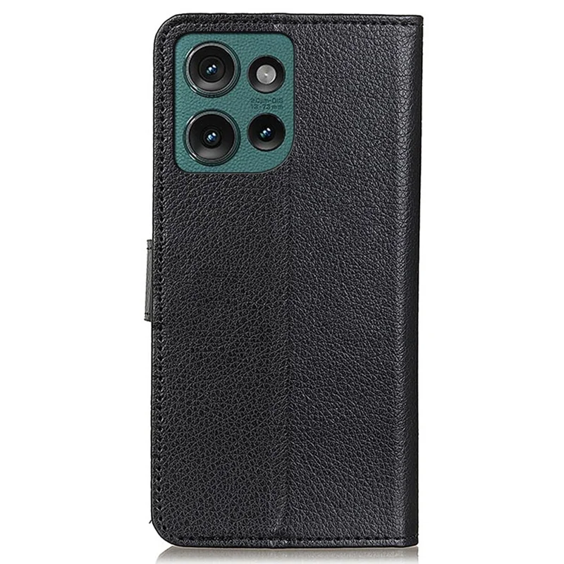 For Motorola Edge 60 Neo 5G / Edge 60 Neo 5G / Edge 50 Neo 5G / Moto S50 5G / ThinkPhone 25 5G Wallet Case PU Leather Phone Cover Litchi Texture - Black