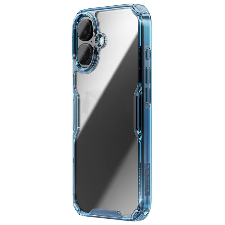 NILLKIN Pro Series for iPhone 16 Case TPU+PC Ultra Clear Phone Case - Blue
