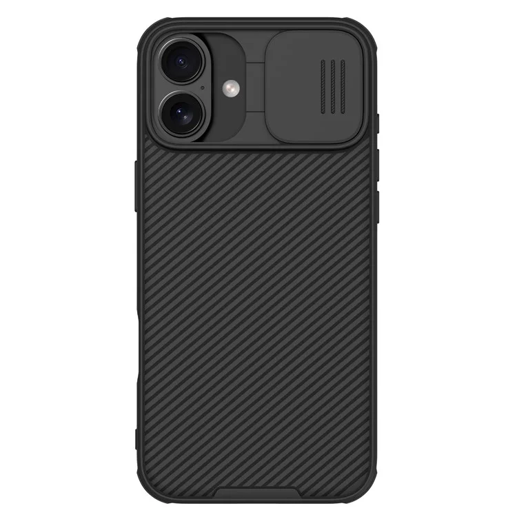 NILLKIN Camshield Pro for iPhone 16 Plus Case Compatible with MagSafe TPU+PC Phone Cover with Slider Camera - Black