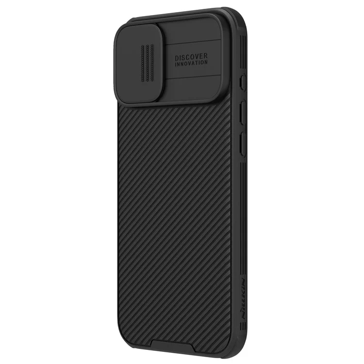 NILLKIN Camshield Pro for iPhone 16 Plus Case Compatible with MagSafe TPU+PC Phone Cover with Slider Camera - Black