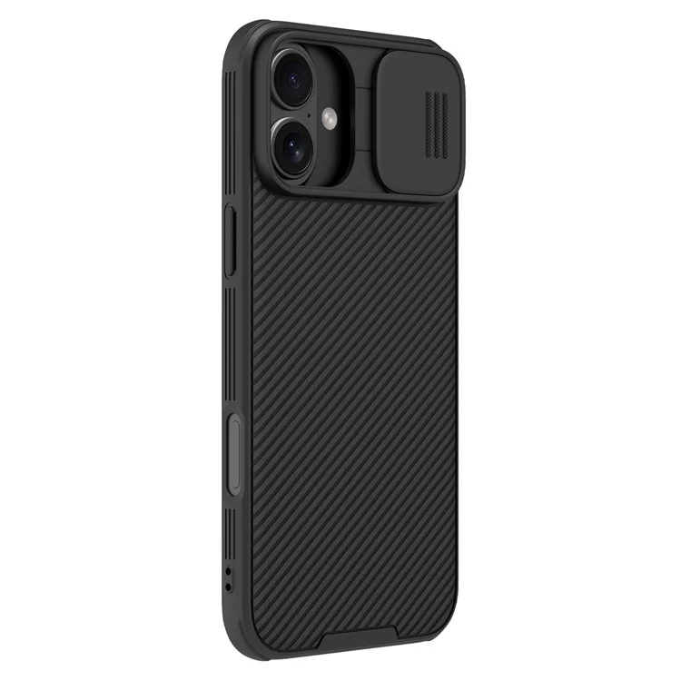 NILLKIN Camshield Pro for iPhone 16 Plus Case Compatible with MagSafe TPU+PC Phone Cover with Slider Camera - Black