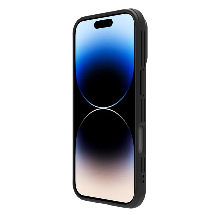 NILLKIN Camshield Pro for iPhone 16 Plus Case Compatible with MagSafe TPU+PC Phone Cover with Slider Camera - Black