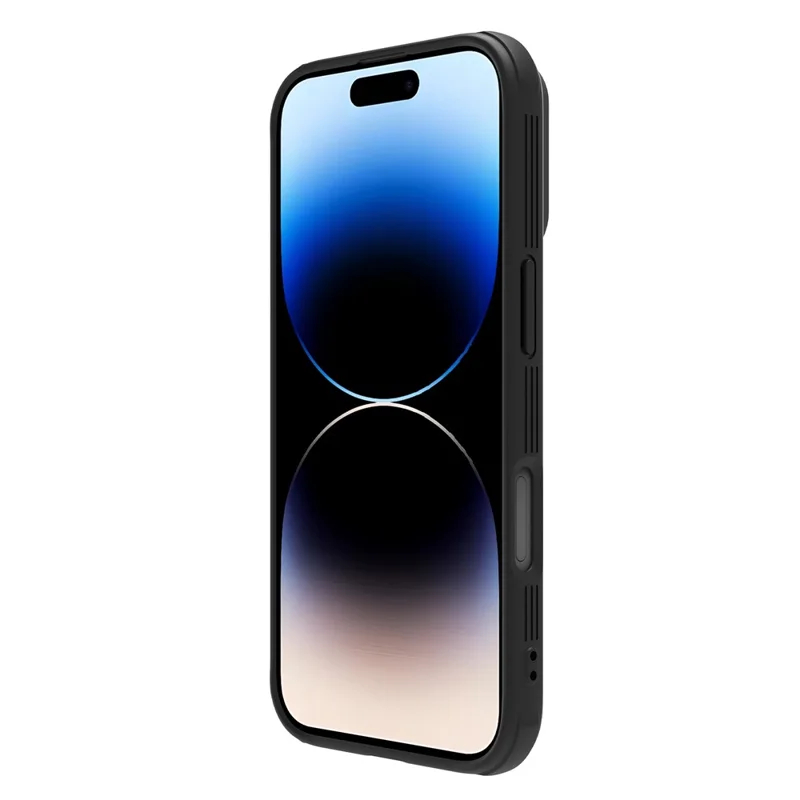 NILLKIN Camshield Pro for iPhone 16 Case Compatible with MagSafe TPU+PC Phone Cover with Slider Camera - Black