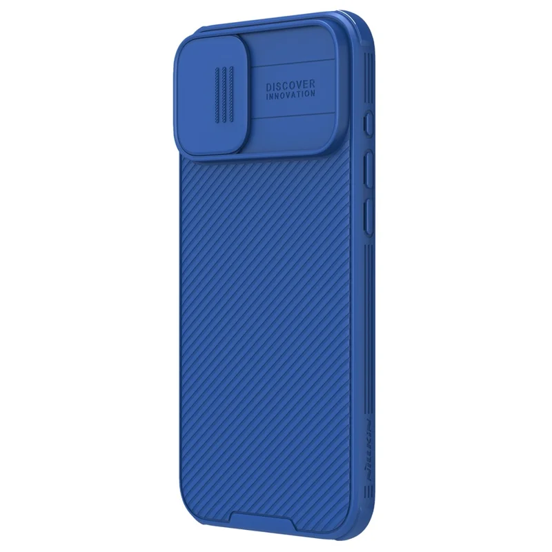 NILLKIN Camshield Pro Series for iPhone 16 Case PC+TPU Slide Camera Lid Phone Cover - Blue